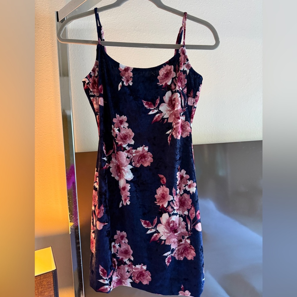 Windsor Navy and Pink Floral Mini Dress